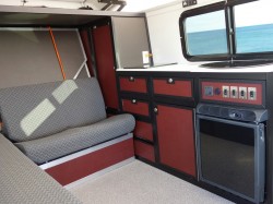 Interior of Steve's Camper